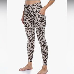 Colorfulkoala High Waisted Leopard Print Leggings